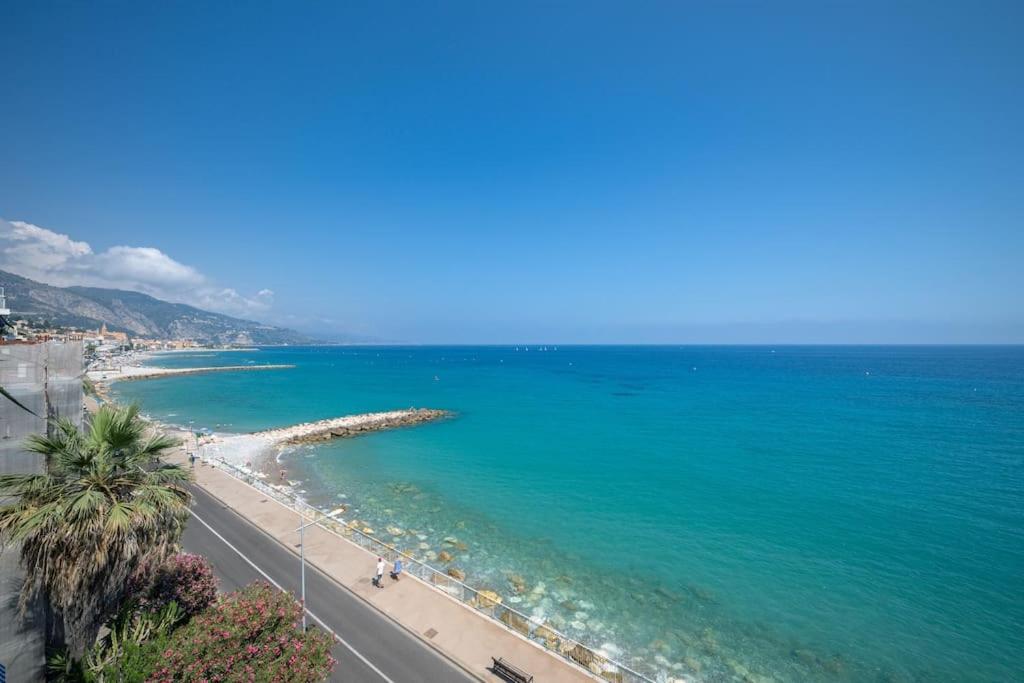 Le Panorama -Vue Exceptionnelle - Dernier Etage - Front De Mer Μεντόν Εξωτερικό φωτογραφία