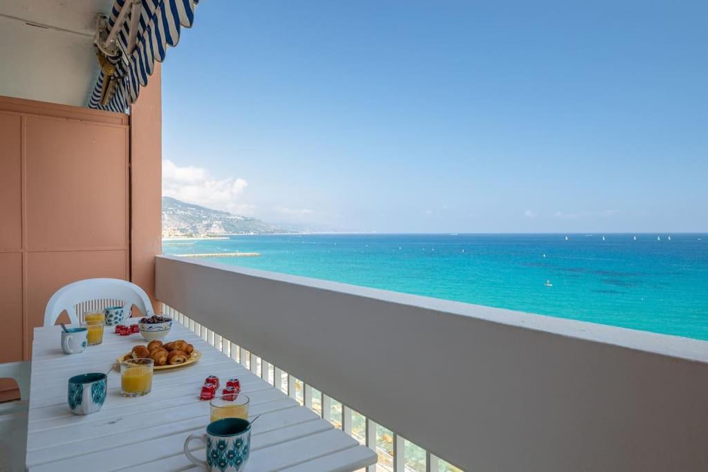 Le Panorama -Vue Exceptionnelle - Dernier Etage - Front De Mer Μεντόν Εξωτερικό φωτογραφία
